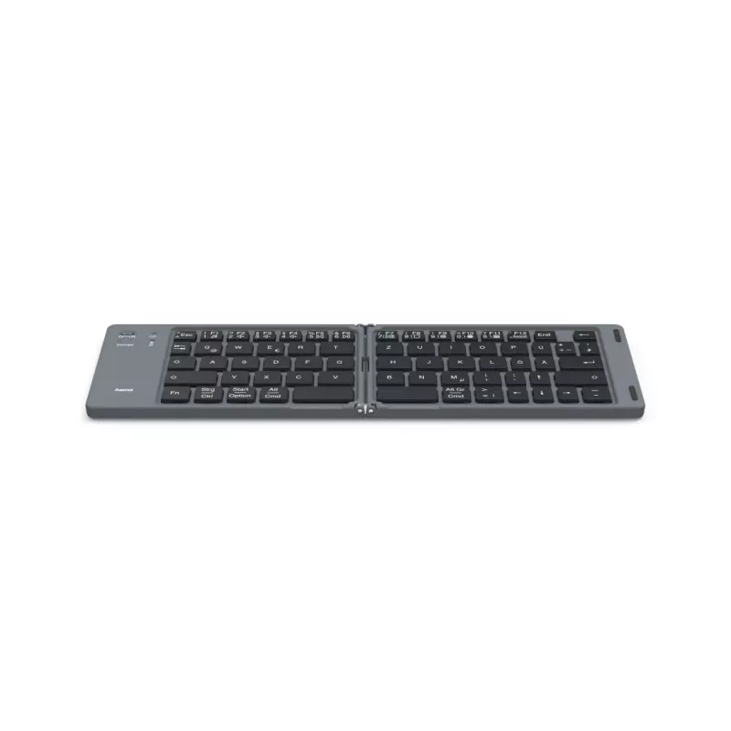Hama Travel 450 sulankstoma klaviatūra QWERTZ vokiška Bluetooth juoda, tamsiai pilka
