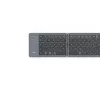 Hama Travel 450 sulankstoma klaviatūra QWERTZ vokiška Bluetooth juoda, tamsiai pilka