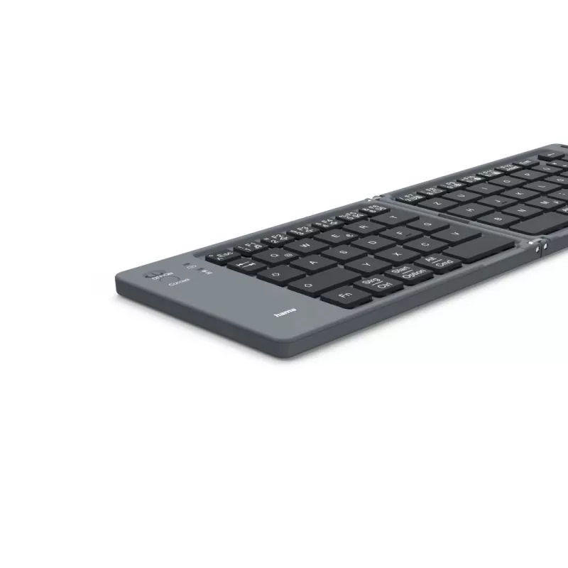 Hama Travel 450 sulankstoma klaviatūra QWERTZ vokiška Bluetooth juoda, tamsiai pilka