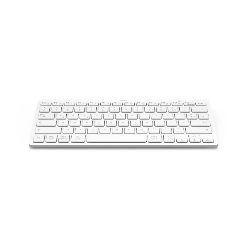 Hama Travel 400 QWERTZ vokiška Bluetooth klaviatūra pilka, balta