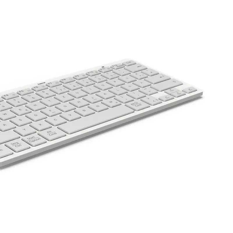 Hama Travel 400 QWERTZ vokiška Bluetooth klaviatūra pilka, balta