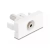 Delock Easy 45 modulis 3,5 mm 3 kontaktų lizdas–lizdas, baltas (90848)
