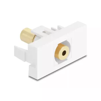 Kištukinis lizdas DeLOCK 90841 2 x 3,5 mm vyras vyras baltas