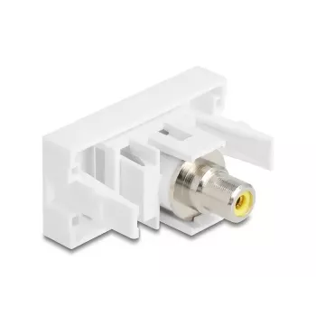 DeLOCK 90856 Keystone modulis RCA baltas 22,5 mm x 45 mm x 33 mm