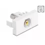 DeLOCK 90856 Keystone modulis RCA baltas 22,5 mm x 45 mm x 33 mm