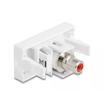 DeLOCK 90857 Keystone modulis RCA raudonas baltas 22,5 mm 45 mm 33 mm