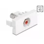 DeLOCK 90857 Keystone modulis RCA raudonas baltas 22,5 mm 45 mm 33 mm