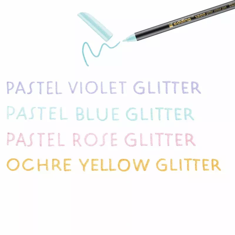 Felt Pen Edding 4-1200-4-3 Blue Pink Violet Yellow Bullet Tip