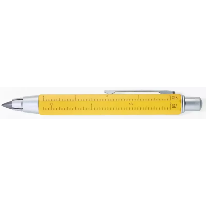 Mechaninis pieštukas TROIKA ZIMMERMANN 5.6 mm HB geltonas žalvaris