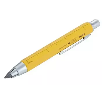 Mechaninis pieštukas TROIKA ZIMMERMANN 5.6 mm HB geltonas žalvaris