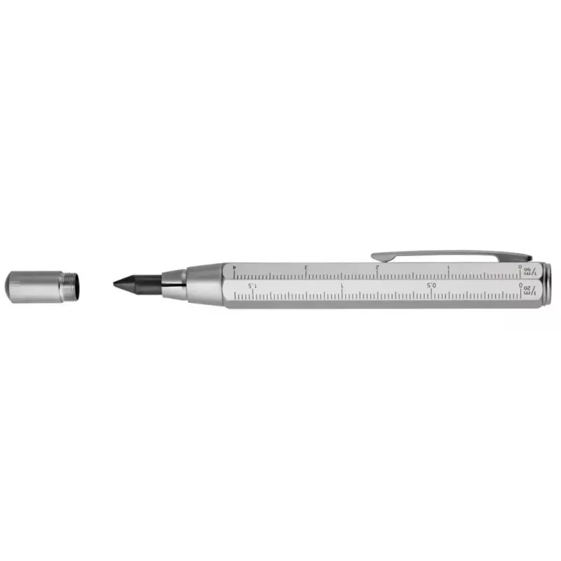 Mechaninis pieštukas TROIKA ZIMMERMANN 5,6 mm HB sidabrinis žalvaris
