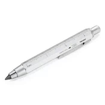 Mechaninis pieštukas TROIKA ZIMMERMANN 5,6 mm HB sidabrinis žalvaris