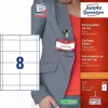 Nelipnios etiketės AVERY 4822 Skaidrios baltos stačiakampės 32 vnt.