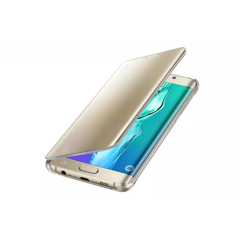 Samsung EF-ZG928 Flip Case Gold apsauginis dėklas Galaxy S6 edge+