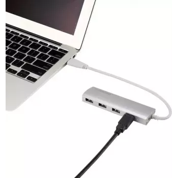 USB 3.2 Gen 1 šakotuvas Renkforce RF-3703155, 4 prievadai, aliuminio korpusas