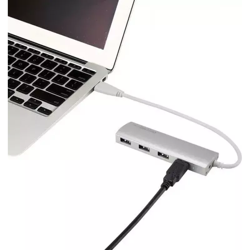 USB 3.2 Gen 1 šakotuvas Renkforce RF-3703155, 4 prievadai, aliuminio korpusas