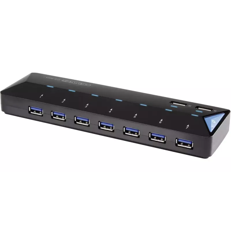 USB 3.2 Gen 1 sąsajų šakotuvas Renkforce RF-3806034, 7 prievadai