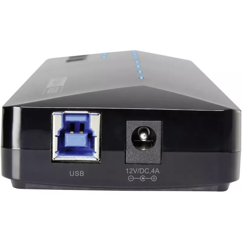 USB 3.2 Gen 1 sąsajų šakotuvas Renkforce RF-3806034, 7 prievadai