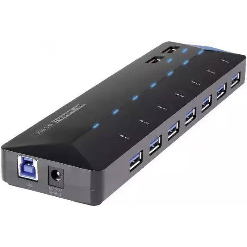 USB 3.2 Gen 1 sąsajų šakotuvas Renkforce RF-3806034, 7 prievadai