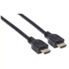 Manhattan HDMI 4K@60Hz laidas su Ethernet – CL3, 3 m, tinkamas montavimui sienoje, vyriškas-vyriškas, juodas
