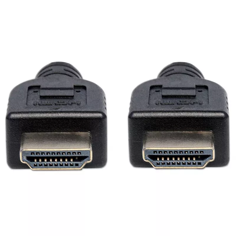 Manhattan HDMI 4K@60Hz laidas su Ethernet – CL3, 3 m, tinkamas montavimui sienoje, vyriškas-vyriškas, juodas