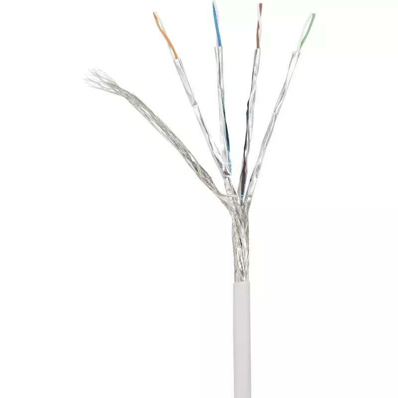 Tinklo kabelis Renkforce RF-4145292 10 m Cat6a S/FTP baltas