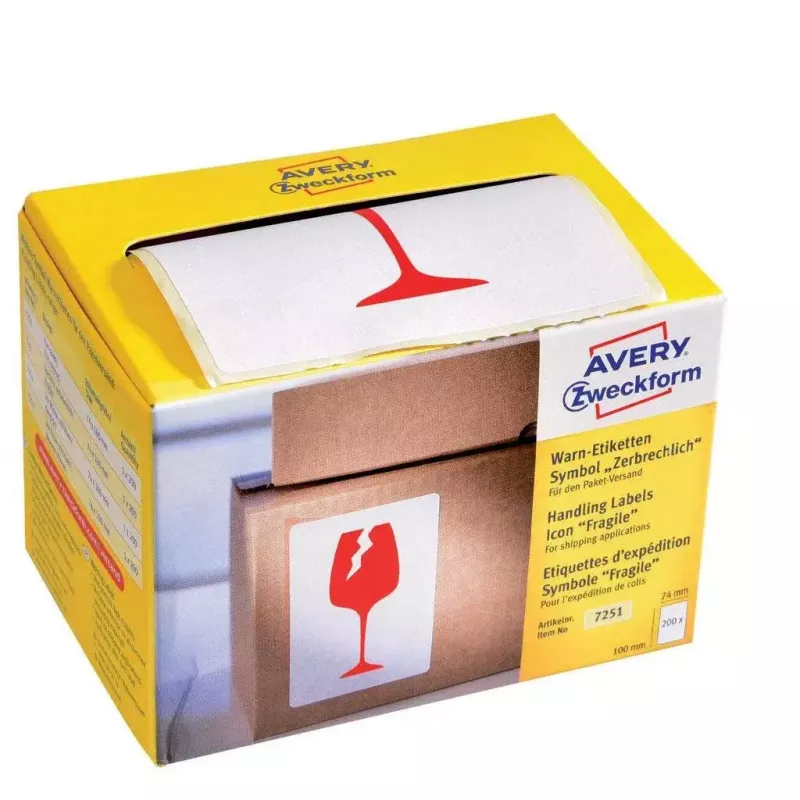 Lipni etiketė stačiakampė AVERY 7251 mėlyna