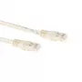 ACT Ivory 0,5 m U/UTP CAT6A patch laidas su RJ45 jungtimis