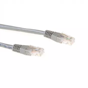 ACT pilka 1 metro U/UTP CAT6A jungiamasis kabelis su RJ45 jungtimis