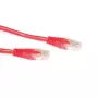ACT Red 1 m U/UTP CAT6A jungiamasis kabelis su RJ45 jungtimis