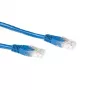 ACT Blue 2 m U/UTP CAT6A jungiamasis kabelis su RJ45 jungtimis