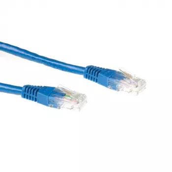 ACT Blue 7 m U/UTP CAT6A jungiamasis kabelis su RJ45 kištukais