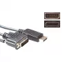 Konversijos kabelis DisplayPort (vyriškas) į DVI-D (vyriškas) 1,00 m ACT AK3993