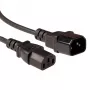 Maitinimo laidas ACT Powercord LSZH C13 - C14 juodas 5 m