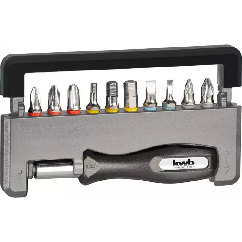 Antgalių rinkinys KWB Industrial Steel Standard Handy Bit Box