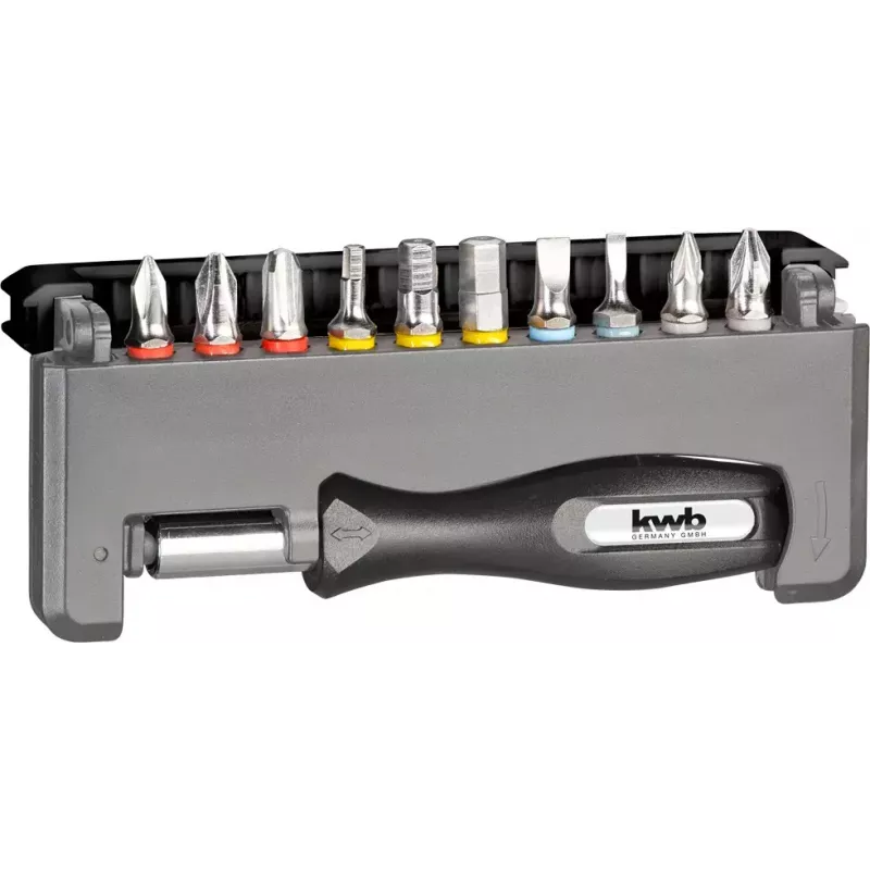 Antgalių rinkinys KWB Industrial Steel Standard Handy Bit Box
