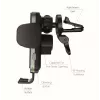 Automobilinis belaidis įkroviklis ir laikiklis SWISSTEN W2-AV5, 15W Qi įkrovimas, Micro USB kabelis 1,2 m
