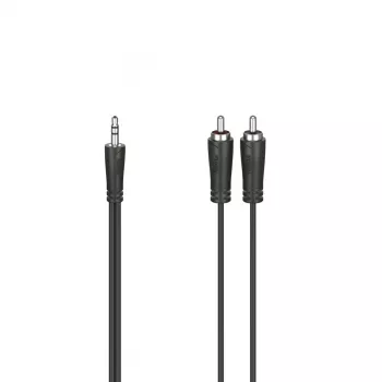 Hama 00205112 garso laidas 5 m 3.5mm 2 x RCA juodas