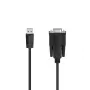 Hama 00200622 nuoseklusis kabelis, juodas, 1,5 m, Sub-D, USB-A