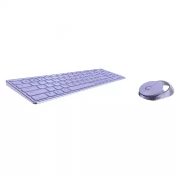 Rapoo 9750M belaidis klaviatūros ir pelės rinkinys, Bluetooth, QWERTZ vokiškas išdėstymas, alyvinė spalva