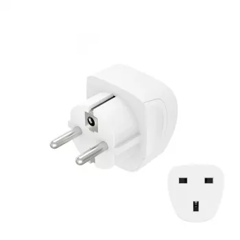 Hama 00223459 adapteris kištukinis tipas E/F hibridinis tipas G (JK) baltas