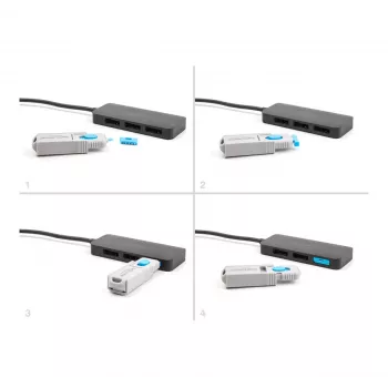 DeLOCK 20951 10 prievadų blokatorius DisplayPort moteriškas mėlynas