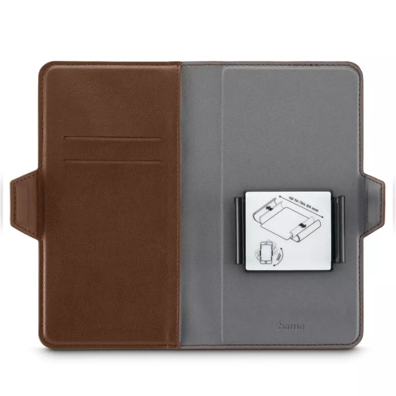 Hama 00118895 dėklas mobiliesiems telefonams 15,5 cm (6,1 colio) Folio Ruda