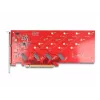 DeLOCK PCI Express x16 kortelė 4 x vidiniai NVMe M.2 Key M 110 mm bifurkacija