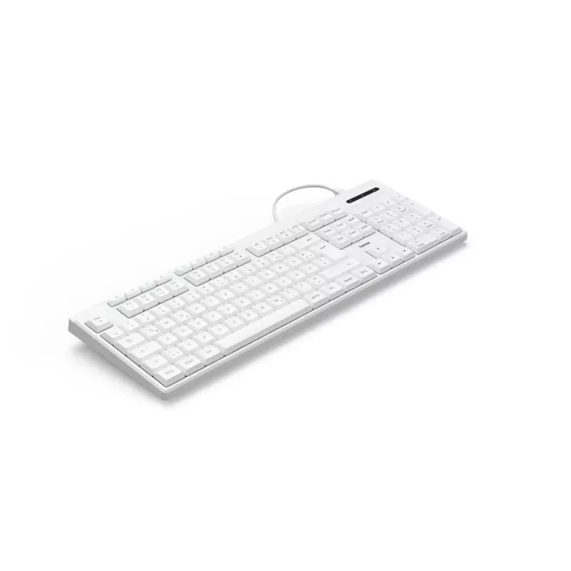 Hama CK-200 klaviatūra, skirta namams/biurui, USB, QWERTZ, vokiškas išdėstymas, balta