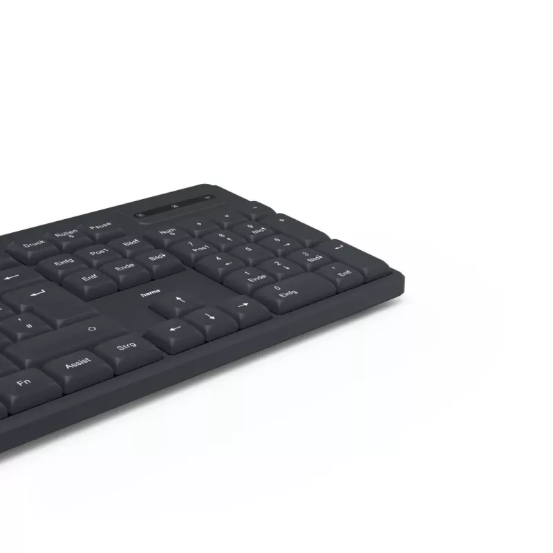 Belaidė klaviatūra Hama WK-200 RF Wireless QWERTZ vokiška juoda