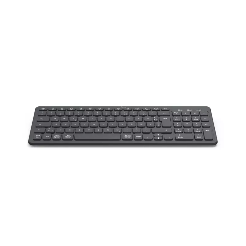 Hama WK-300 belaidė klaviatūra RF Wireless + Bluetooth QWERTZ vokiškas juoda