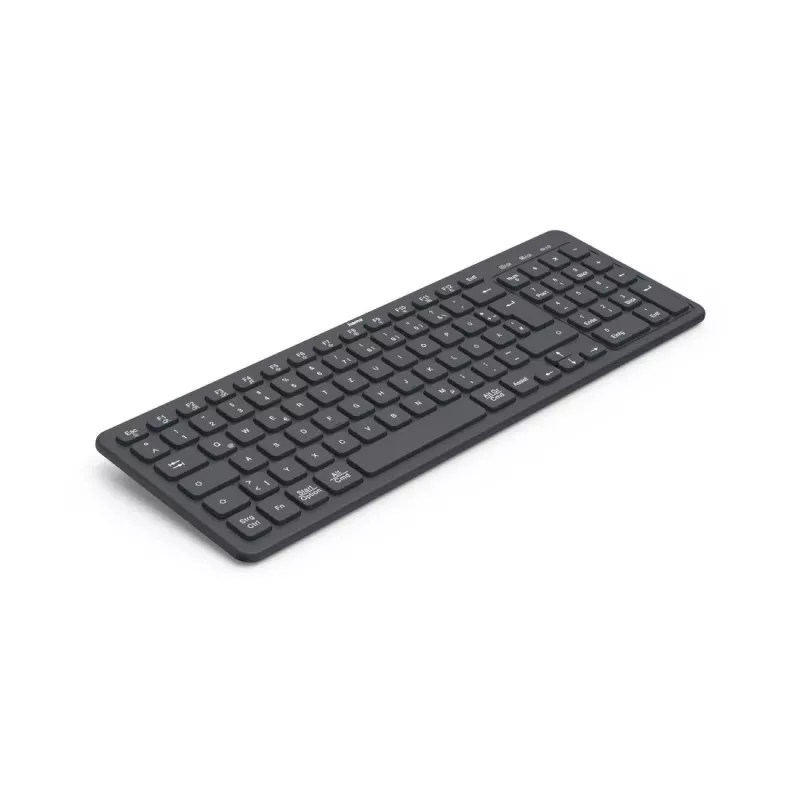 Hama WK-300 belaidė klaviatūra RF Wireless + Bluetooth QWERTZ vokiškas juoda
