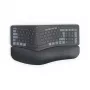 Ergonomiška klaviatūra Hama WK-900 Ergo RF belaidė + Bluetooth QWERTZ vokiška juoda, mėlyna, tamsiai pilka