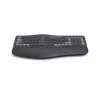 Ergonomiška klaviatūra Hama WK-900 Ergo RF belaidė + Bluetooth QWERTZ vokiška juoda, mėlyna, tamsiai pilka